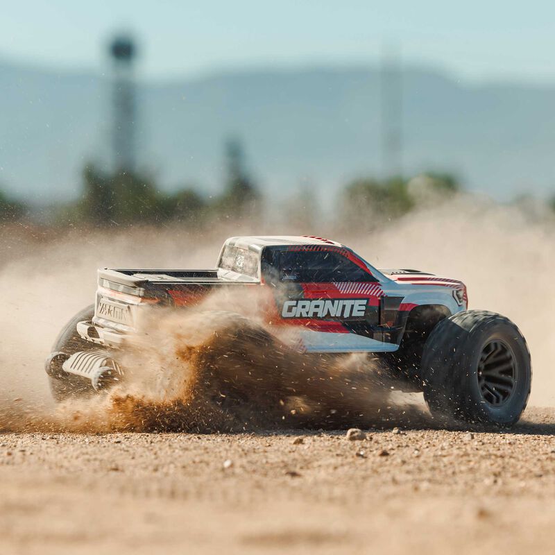 1/10 GRANITE 223S DSC 4X4 RTR Brushless Monster Truck, Red